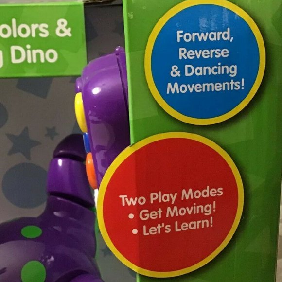 Dinasaur The Learning Journey Colors & Shapes Dancing Dino Kids Toys Purple - Picture 3 of 14